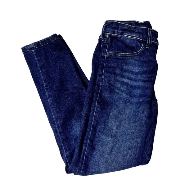 POLO Ralph Lauren Girls Size 12-14 Skinny Jeans Dark Blue Jean pants - Picture 1 of 12